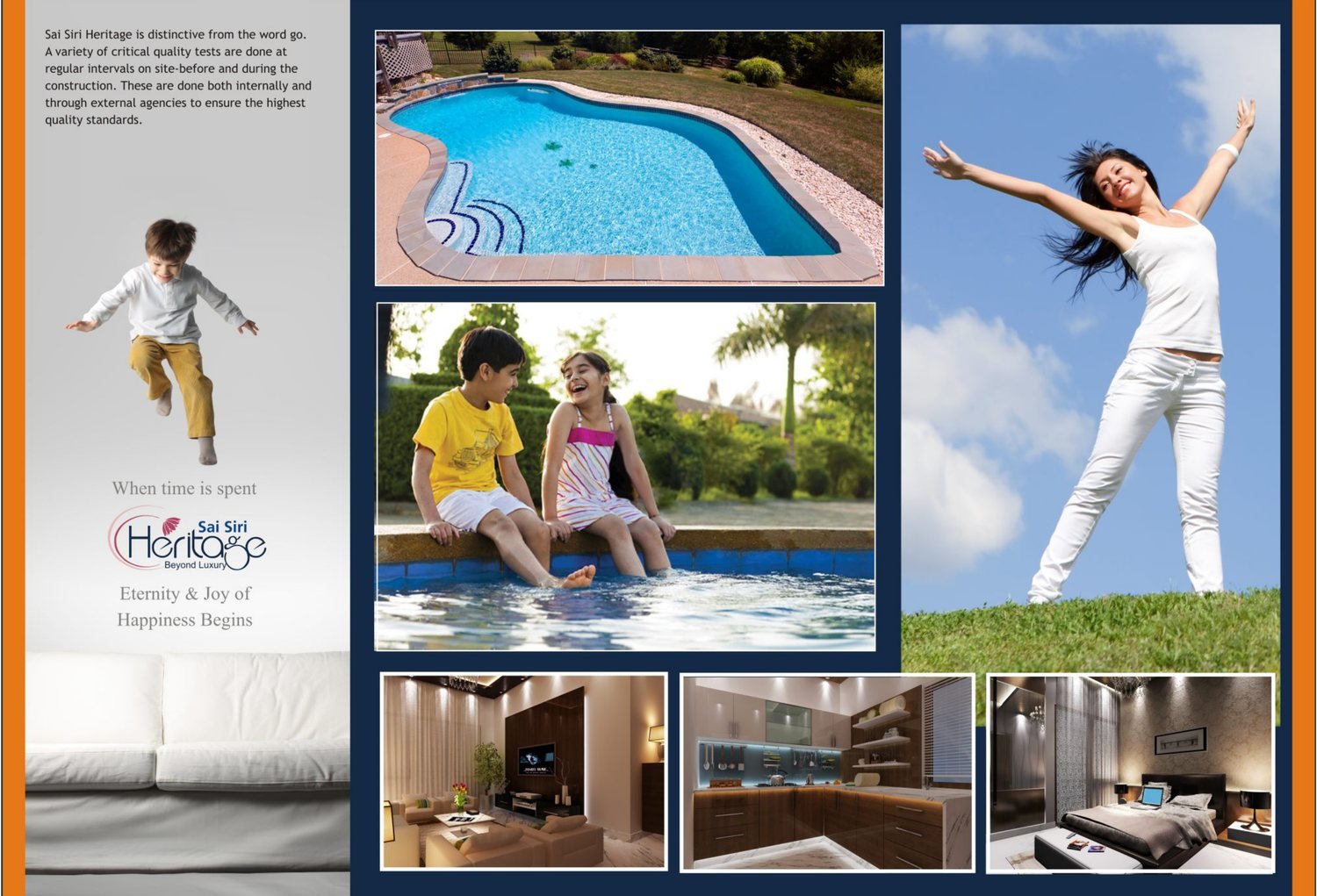Pool deck, landscaped grounds and interior views at Sai Siri Heritage